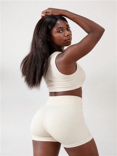 Cream Crop Top