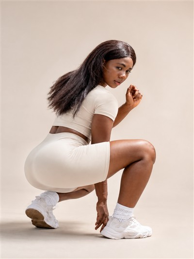 Cream Shorts